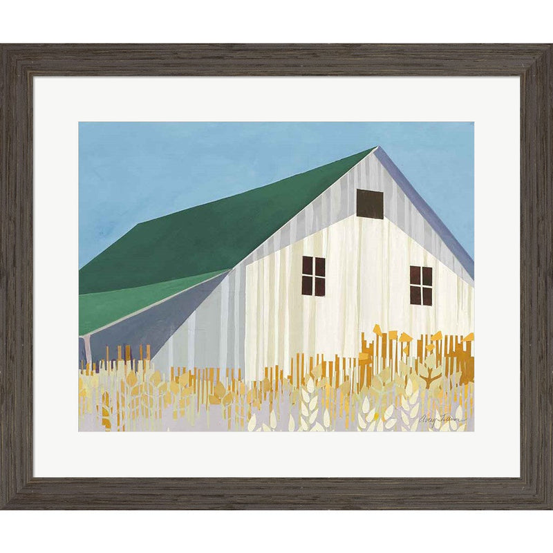 Wheat Fields Green Crop by Avery Tillmon, Framed Art