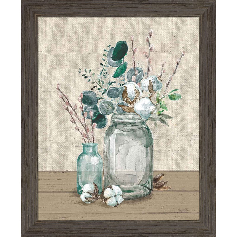 Cotton Bouquet II No Pattern by Mary Urban, Framed Art