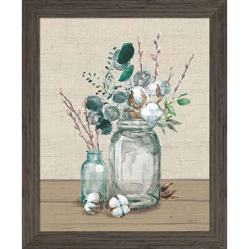 Cotton Bouquet II No Pattern by Mary Urban, Framed Art