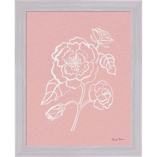 Joyful Peonies IV Pink by Farida Zaman, Framed Art