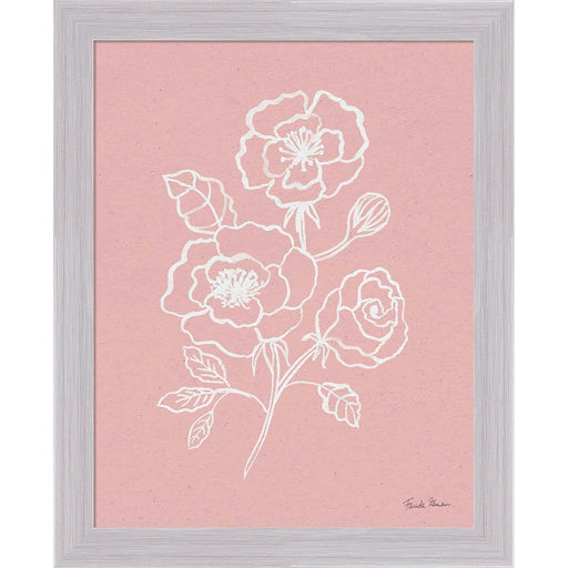 Joyful Peonies I Pink by Farida Zaman, Framed Art