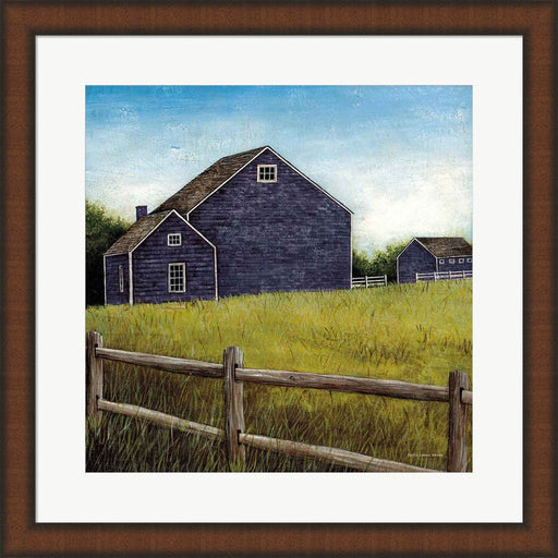 Weathered Barns Navy by David Carter, Framed Art