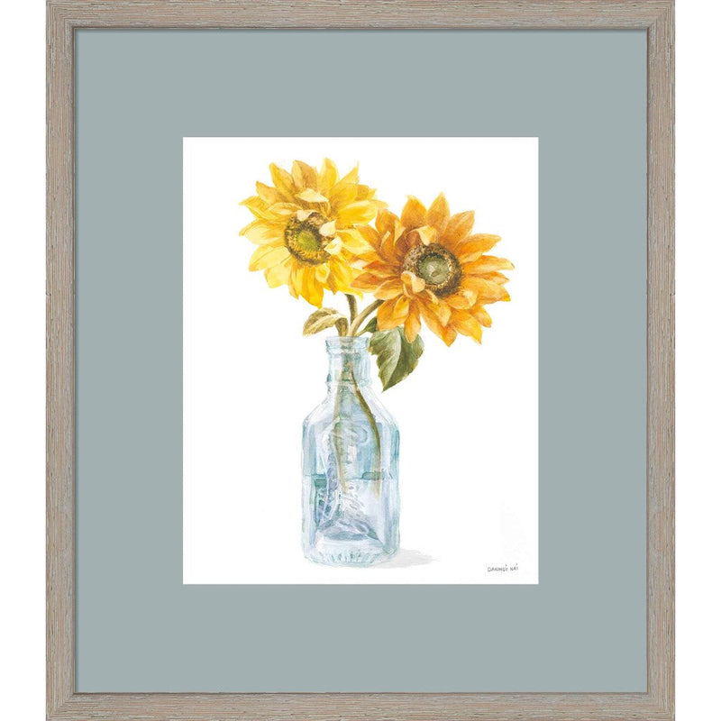 Fresh Cut Sunflowers I by Danhui Nai, Framed Art