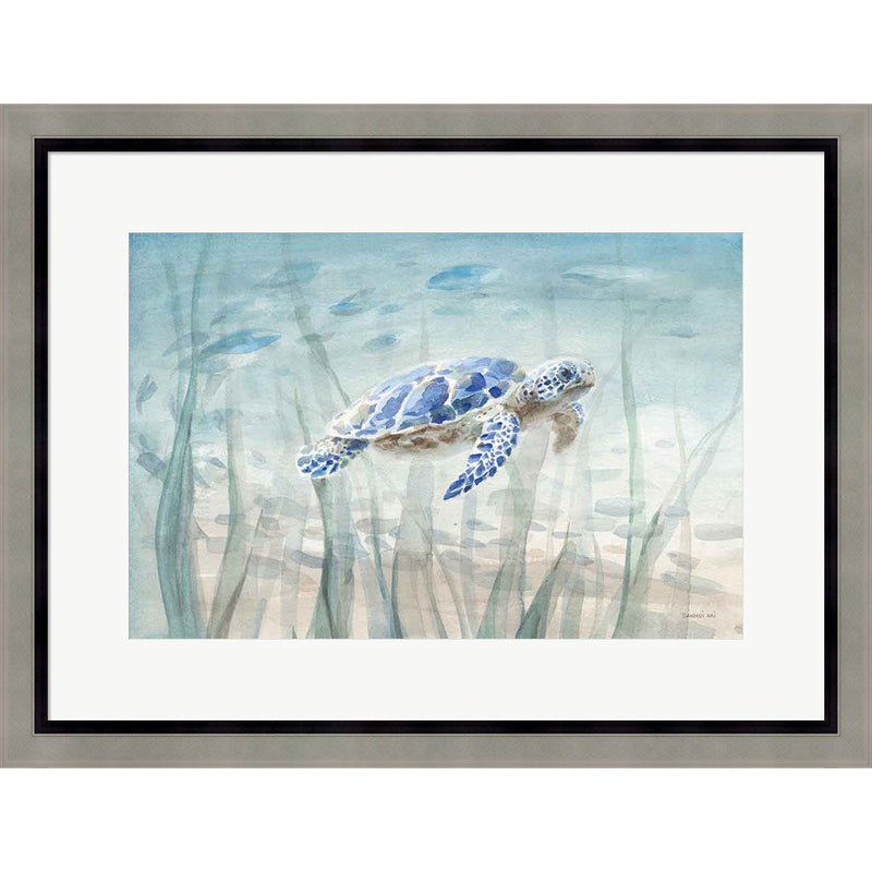 Undersea Turtle by Danhui Nai, Framed Art