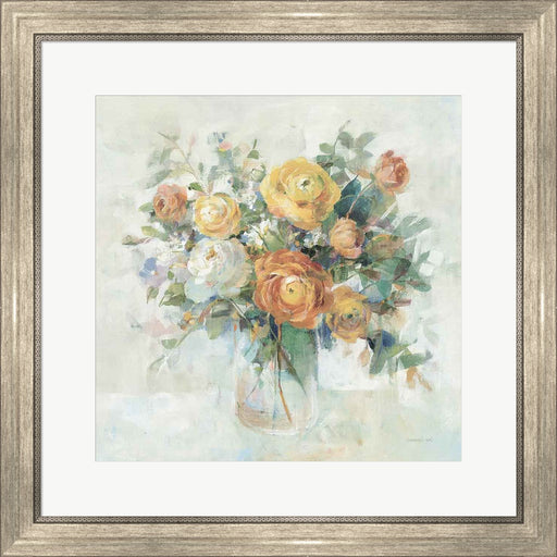 Blooming Splendor I Neutral by Danhui Nai, Framed Art