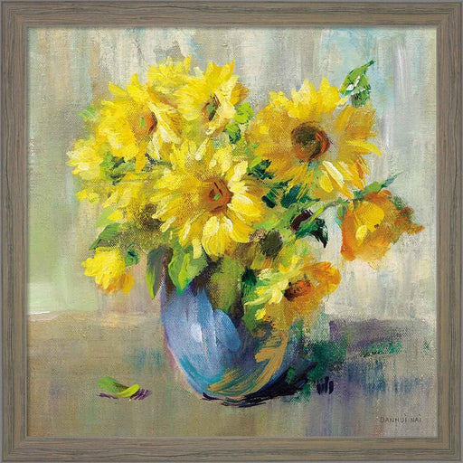 Sunflower Still Life II by Danhui Nai, Framed Art