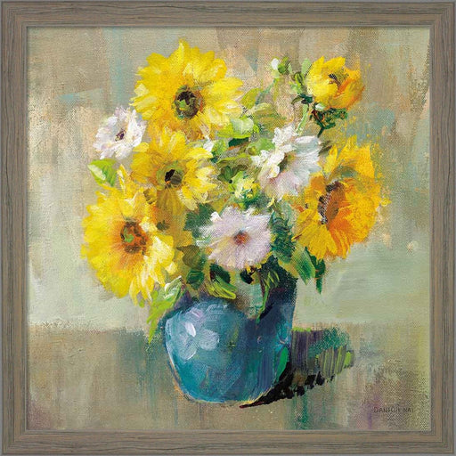 Sunflower Still Life I by Danhui Nai, Framed Art