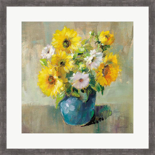 Sunflower Still Life I by Danhui Nai, Framed Art