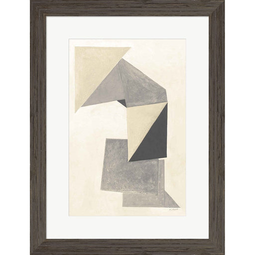 Paper Trail Neutral by Mike Schick, Framed Art
