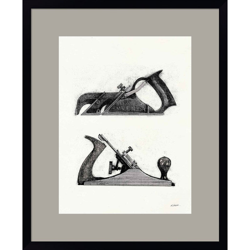 Planes with Color Crop by Mike Schick, Framed Art