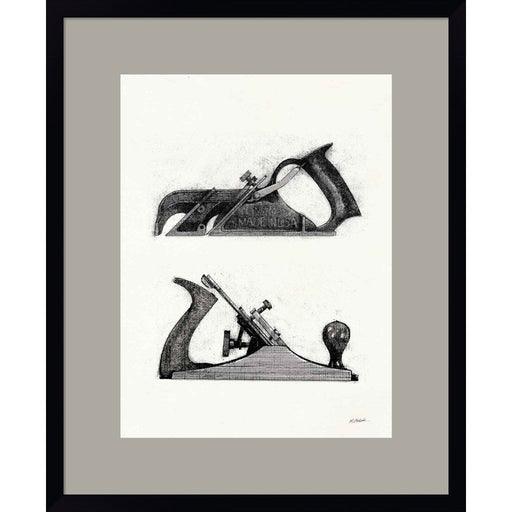 Planes with Color Crop by Mike Schick, Framed Art