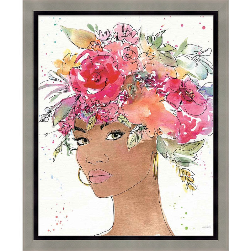 Floral Figures XI by Anne Tavoletti, Framed Art