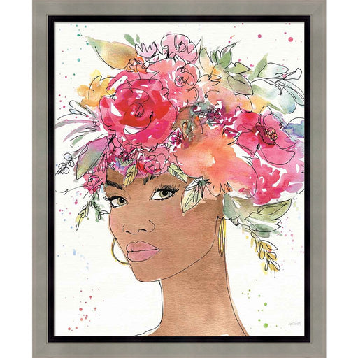 Floral Figures XI by Anne Tavoletti, Framed Art