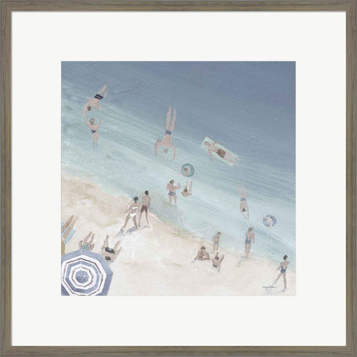 Cool Blue Beach Crop by Avery Tillmon, Framed Art