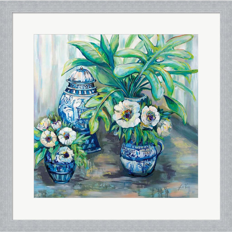 Chinoiserie Day by Jeanette Vertentes, Framed Art