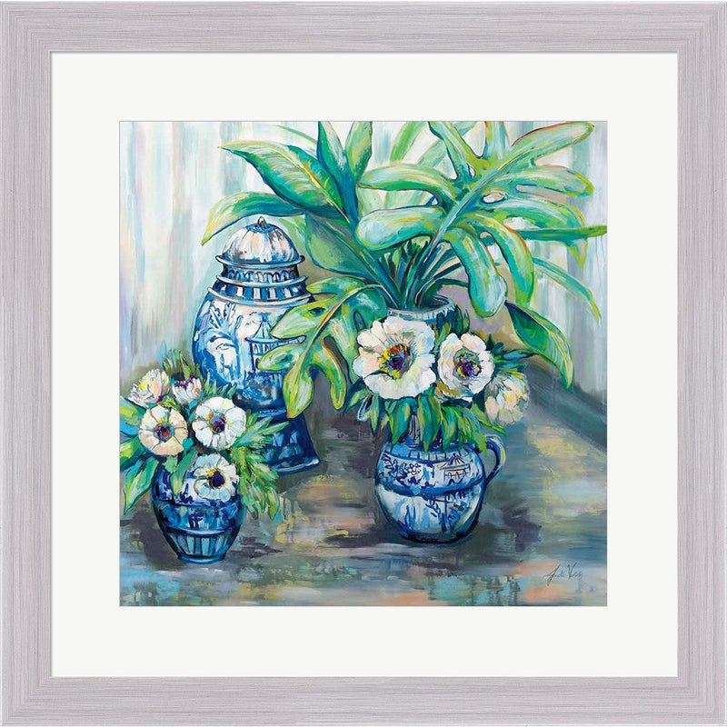 Chinoiserie Day by Jeanette Vertentes, Framed Art