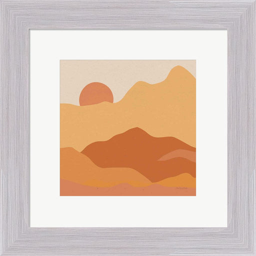 Mountainous II Orange by Sara Zieve Miller, Framed Art