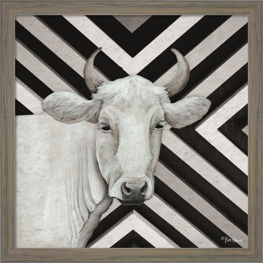 January Cow I by Britt Hallowell, Framed Art