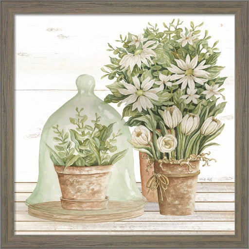 Flowers and Terrarium by Cindy Jacobs, Framed Art