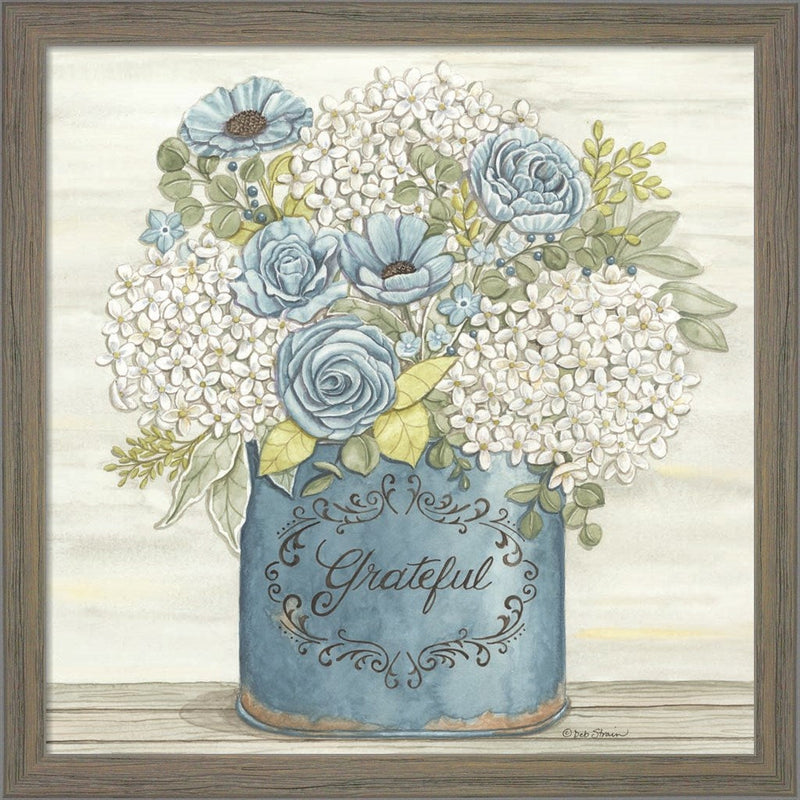 Grateful by Deb Strain, Framed Art