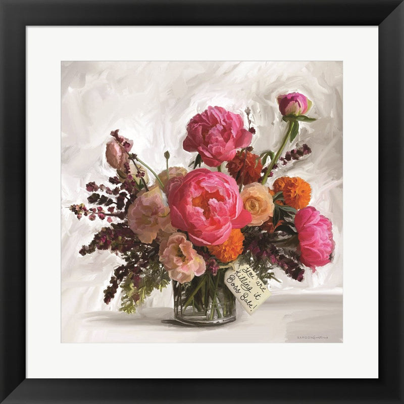You're Killing It by Kamdon Kreations, Framed Art