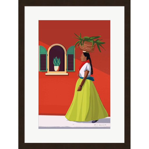 Market Day Woman by Omar Escalante, Framed Art