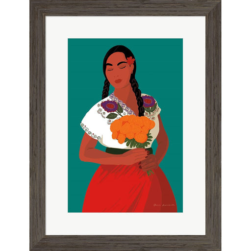 Mexican Woman II by Omar Escalante, Framed Art
