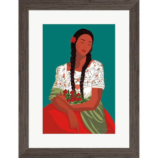 Mexican Woman I by Omar Escalante, Framed Art