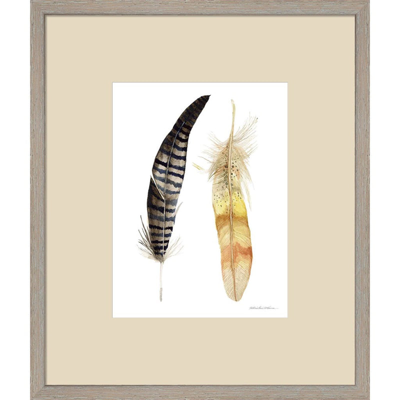 Natural Feathers III by Kathleen Parr McKenna, Framed Art