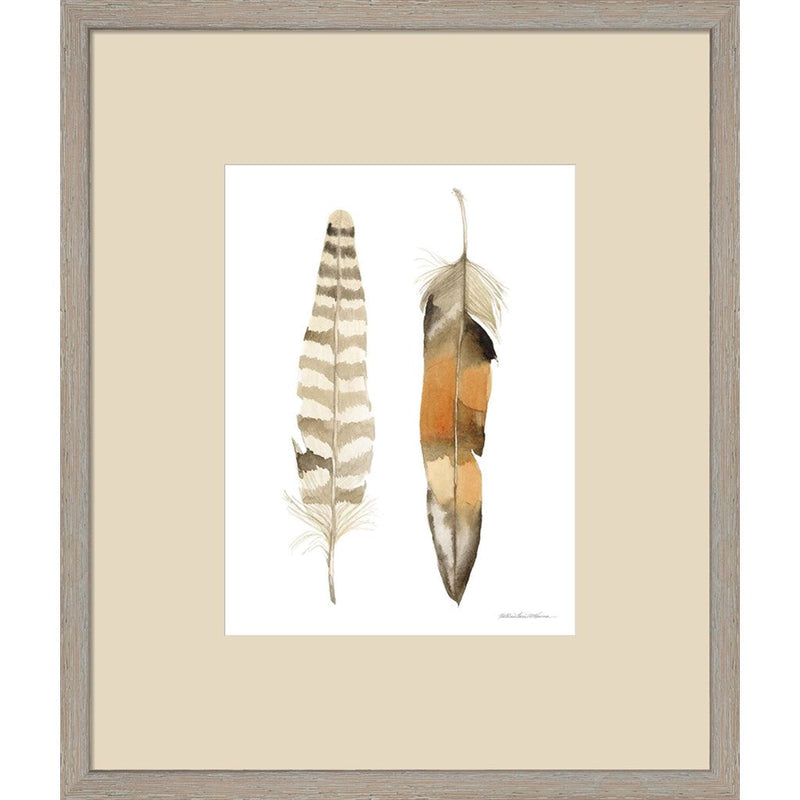 Natural Feathers II by Kathleen Parr McKenna, Framed Art