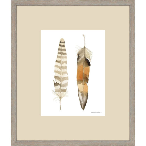 Natural Feathers II by Kathleen Parr McKenna, Framed Art