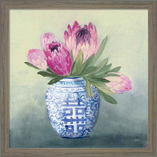 Protea Chinoiserie I by Julia Purinton, Framed Art