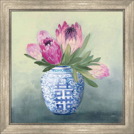 Protea Chinoiserie I by Julia Purinton, Framed Art