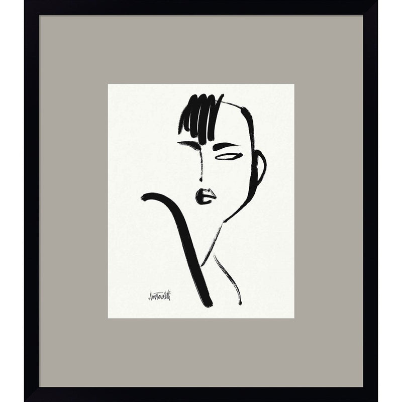 Brush Portrait I by Anne Tavoletti, Framed Art