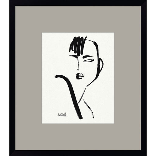 Brush Portrait I by Anne Tavoletti, Framed Art