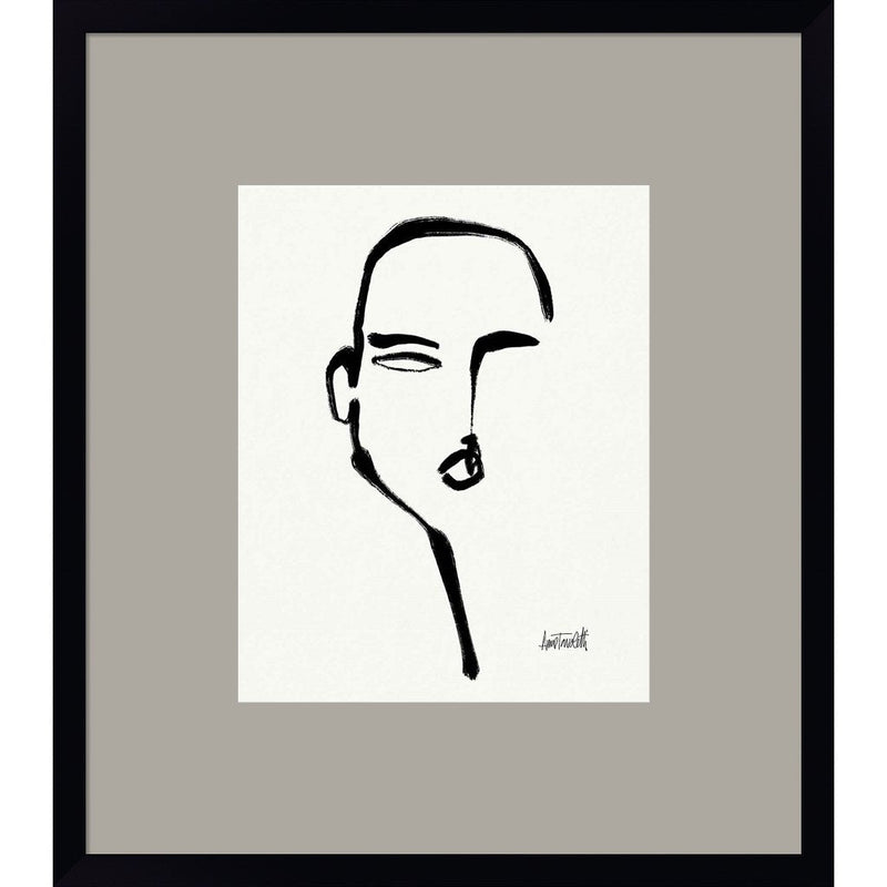Brush Portrait II by Anne Tavoletti, Framed Art