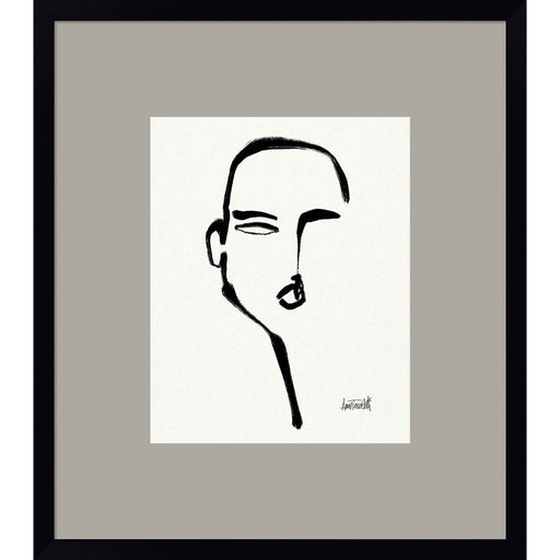 Brush Portrait II by Anne Tavoletti, Framed Art