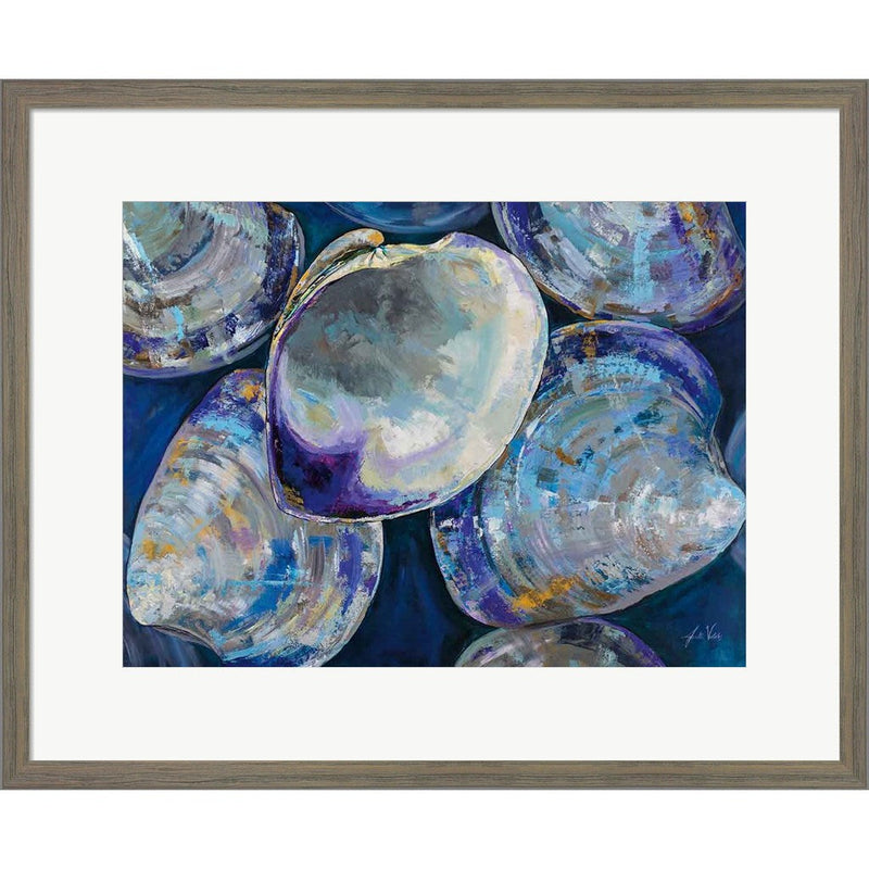 Quahog Dig by Jeanette Vertentes, Framed Art