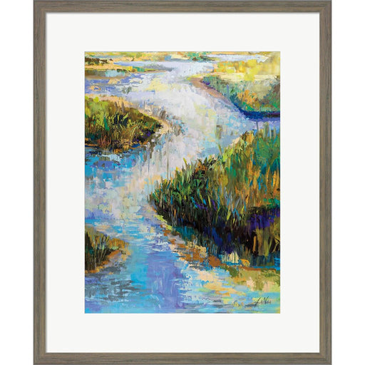 Water Walkway by Jeanette Vertentes, Framed Art