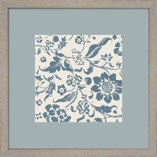 Floral Toile II by Wild Apple Portfolio, Framed Art