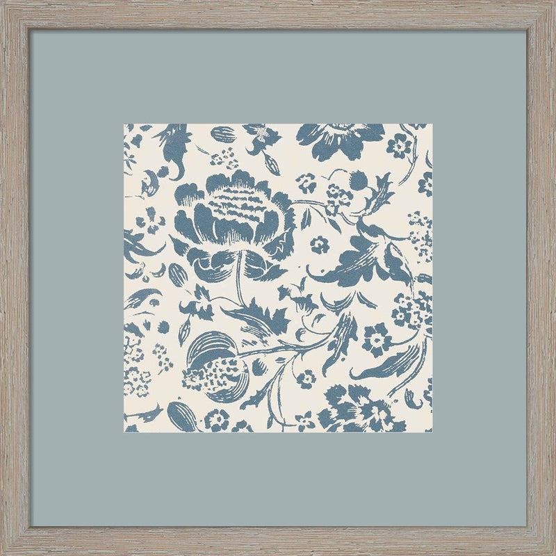 Floral Toile I by Wild Apple Portfolio, Framed Art