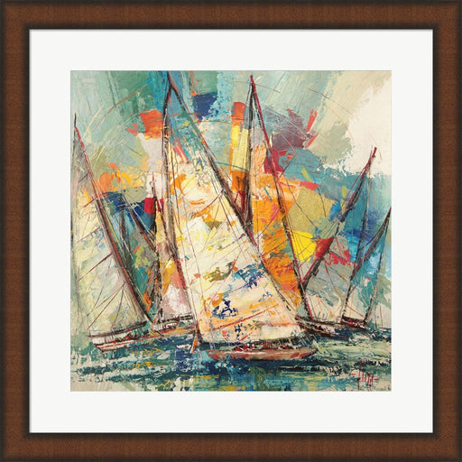 Regata Sull'oceano by Luigi Florio, Framed Art