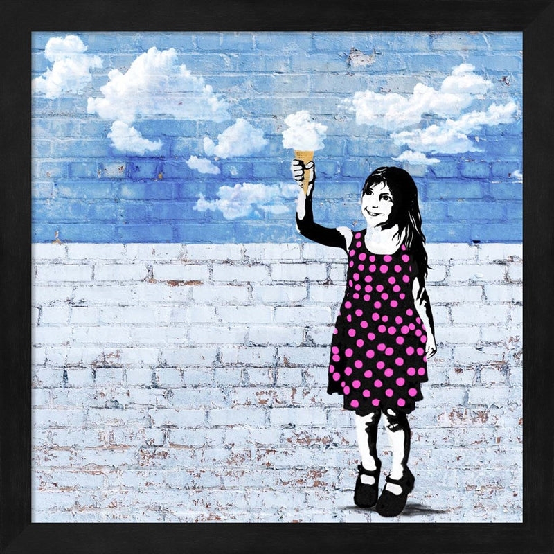 Sky Cream by Masterfunk Collective, Framed Art