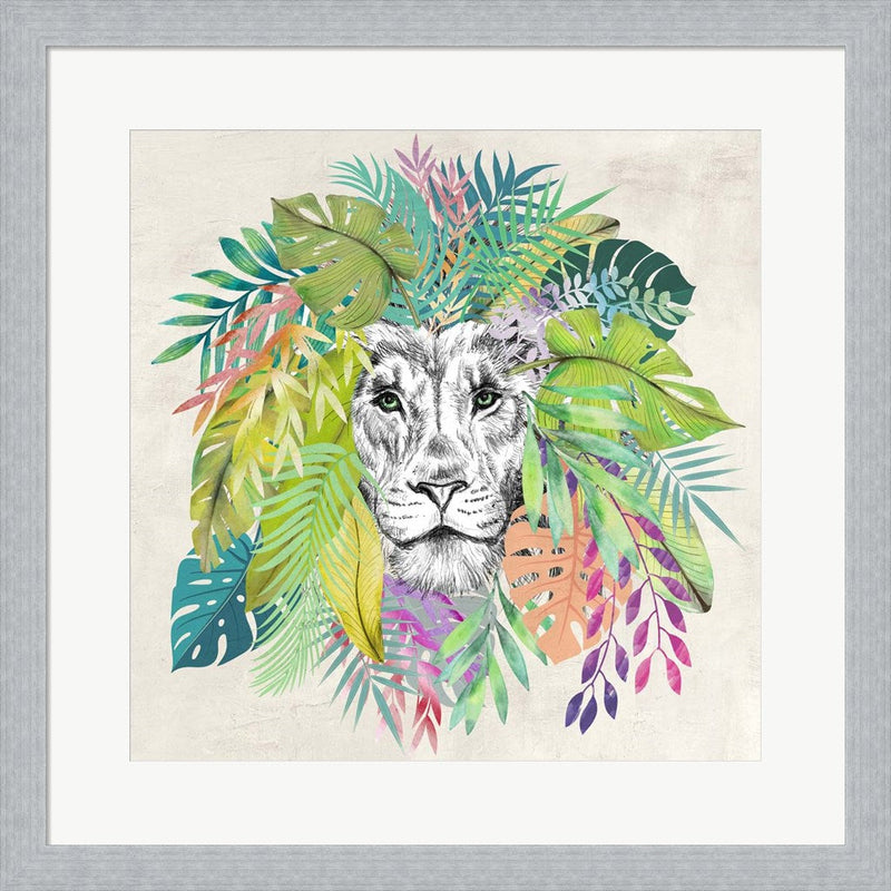 King of the Jungle (detail) by Matt Spencer, Framed Art