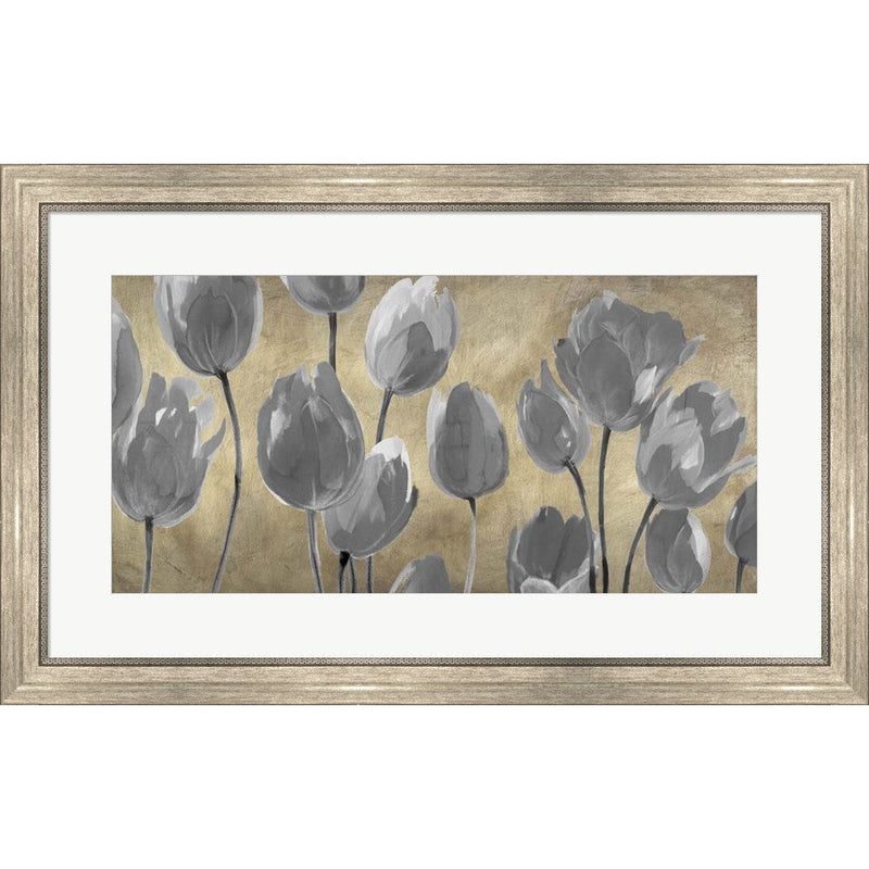 Grey Tulips by Luca Villa, Framed Art