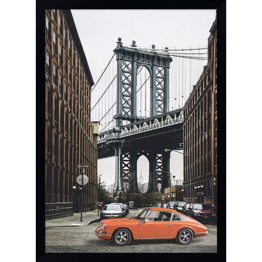 By the Manhattan Bridge by Gasoline Images, Framed Art