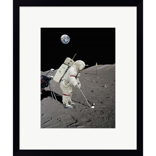 Lunar Golf (NASA) by Astrolabs, Framed Art