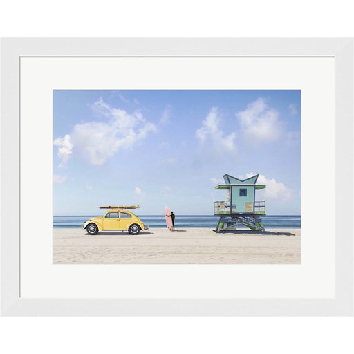 Waiting for the Waves, Miami Beach by Gasoline Images, Framed Art