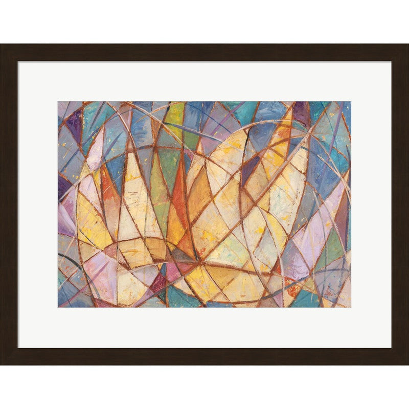 Dinamismo di Vele sul Mare by Luigi Florio, Framed Art