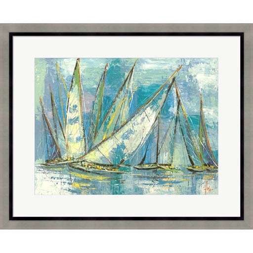 Vele Acquamarina by Luigi Florio, Framed Art